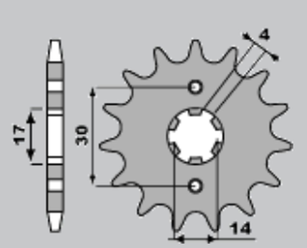 PBR gear wheel 270 16 18NC